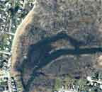 aerial photo of the King Street Dump oxbow