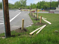 photo of new fence being installed