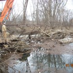 Machinery working at the river