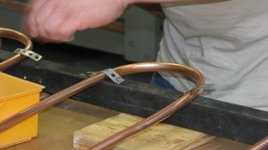 Using plumbers tape to hang copper tubing