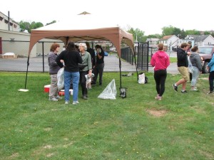photo of crew getting ready to start cleanup