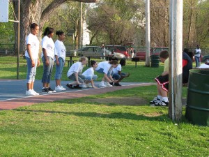 Photo of youth group, Youth Alive, performing.