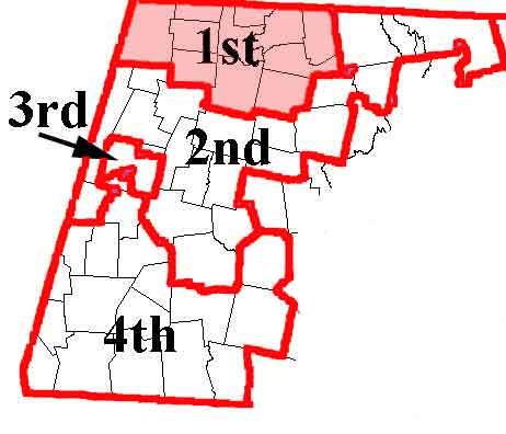 Map of Berkshire House Districts