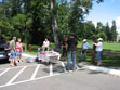 people having lunch after the river cleanup
