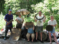 Part of Crew with trash at Fairfield