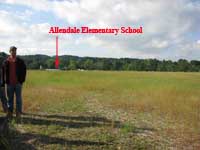 from Hill 78 you can barely see Allendale School