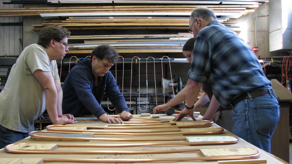 Bending copper for second box