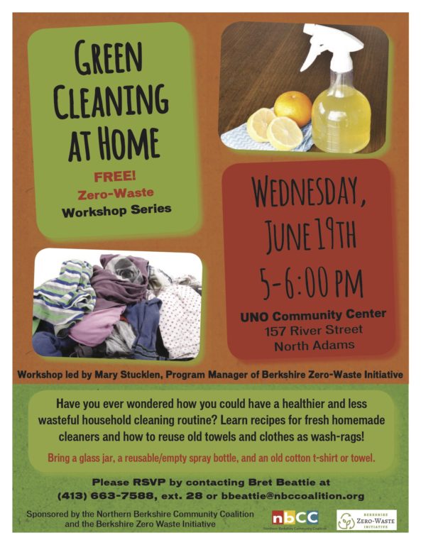 Green Cleaning at Home Workshop - Berkshire Environmental Action Team