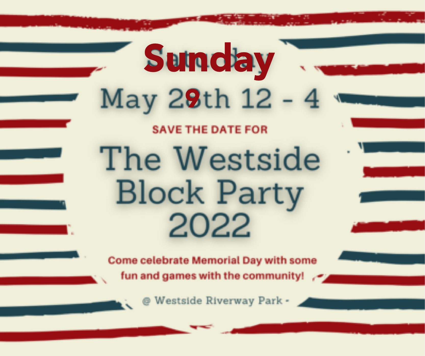 West Side Block Party postponed to Sunday
