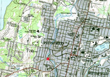 Tel-Electric dam site topographic map