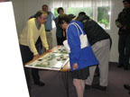 Looking at posters